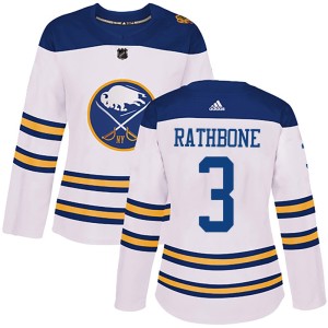 Jack Rathbone Women's Adidas Buffalo Sabres Authentic White 2018 Winter Classic Jersey