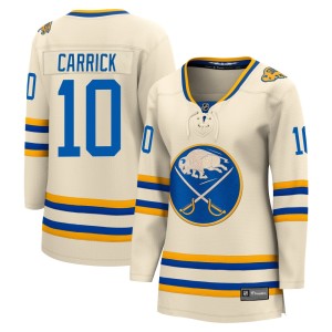 Sam Carrick Women's Fanatics Branded Buffalo Sabres Breakaway Cream 2022 Heritage Classic Jersey