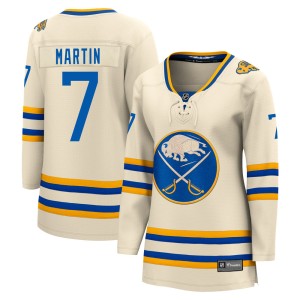 Rick Martin Women's Fanatics Branded Buffalo Sabres Breakaway Cream 2022 Heritage Classic Jersey