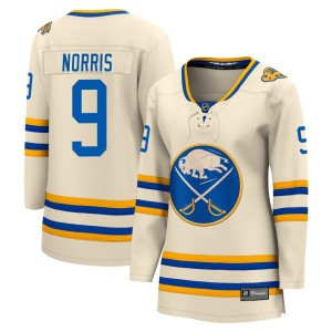 Josh Norris Women's Fanatics Branded Buffalo Sabres Breakaway Cream 2022 Heritage Classic Jersey
