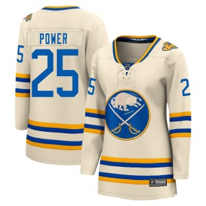 Owen Power Women's Fanatics Branded Buffalo Sabres Breakaway Cream 2022 Heritage Classic Jersey