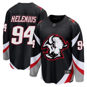 Konsta Helenius Youth Fanatics Buffalo Sabres Breakaway Black Alternate Jersey