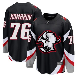 Vsevolod Komarov Youth Fanatics Buffalo Sabres Breakaway Black Alternate Jersey