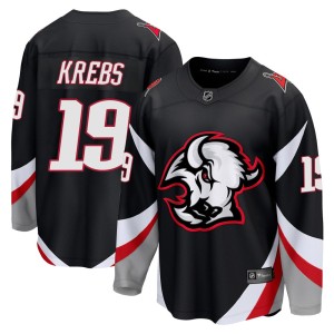 Peyton Krebs Youth Fanatics Buffalo Sabres Breakaway Black Alternate Jersey