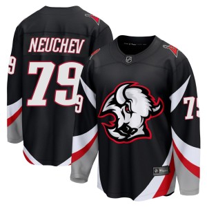 Viktor Neuchev Youth Fanatics Buffalo Sabres Breakaway Black Alternate Jersey