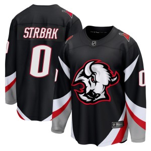 Maxim Strbak Youth Fanatics Buffalo Sabres Breakaway Black Alternate Jersey