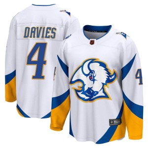 Jeremy Davies Youth Fanatics Branded Buffalo Sabres Breakaway White Special Edition 2.0 Jersey