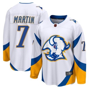 Rick Martin Youth Fanatics Branded Buffalo Sabres Breakaway White Special Edition 2.0 Jersey