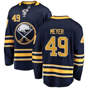 Carson Meyer Youth Fanatics Branded Buffalo Sabres Breakaway Navy Blue Home Jersey