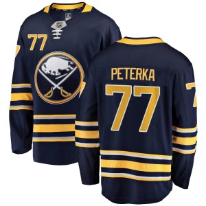 JJ Peterka Youth Fanatics Branded Buffalo Sabres Breakaway Navy Blue Home Jersey