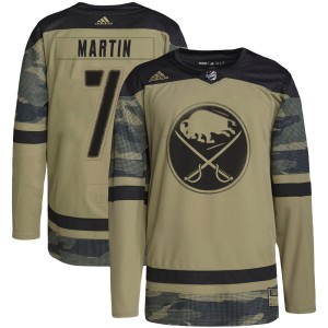 Rick Martin Men's Adidas Buffalo Sabres Authentic Camo Military Appreciation Practice Jersey