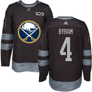 Bowen Byram Men's Buffalo Sabres Authentic Black 1917-2017 100th Anniversary Jersey