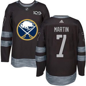 Rick Martin Men's Buffalo Sabres Authentic Black 1917-2017 100th Anniversary Jersey