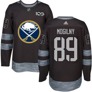 Alexander Mogilny Men's Buffalo Sabres Authentic Black 1917-2017 100th Anniversary Jersey