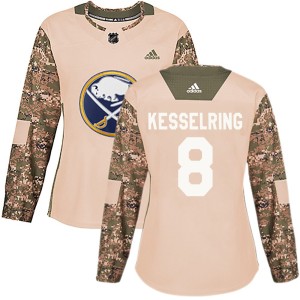 Michael Kesselring Women's Adidas Buffalo Sabres Authentic Camo Veterans Day Practice Jersey