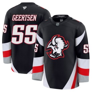 Mason Geertsen Youth Fanatics Buffalo Sabres Premium Black Alternate Jersey
