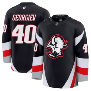 Alexandar Georgiev Youth Fanatics Buffalo Sabres Premium Black Alternate Jersey