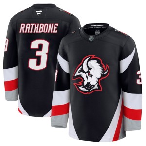 Jack Rathbone Youth Fanatics Buffalo Sabres Premium Black Alternate Jersey