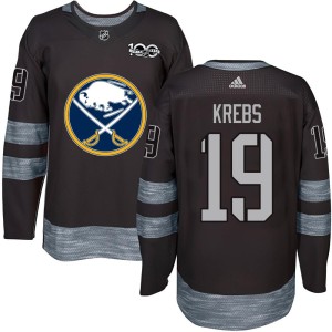 Peyton Krebs Youth Buffalo Sabres Authentic Black 1917-2017 100th Anniversary Jersey