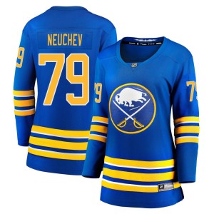 Viktor Neuchev Women's Fanatics Branded Buffalo Sabres Breakaway Royal 2020/21 Home Jersey