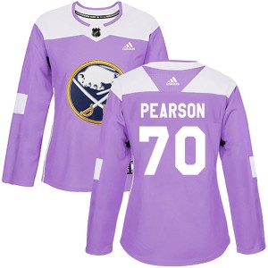 Tanner Pearson Women's Adidas Buffalo Sabres Authentic Purple Fights Cancer Practice Jersey