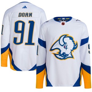 Josh Doan Youth Adidas Buffalo Sabres Authentic White Reverse Retro 2.0 Jersey