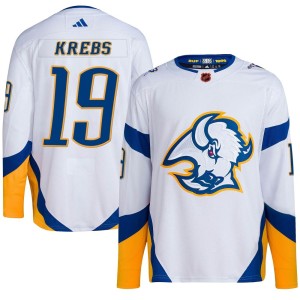 Peyton Krebs Youth Adidas Buffalo Sabres Authentic White Reverse Retro 2.0 Jersey