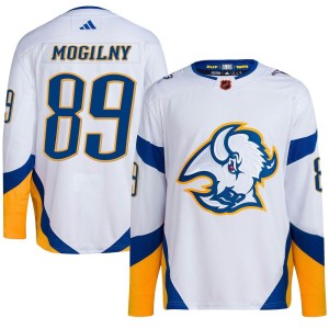 Alexander Mogilny Youth Adidas Buffalo Sabres Authentic White Reverse Retro 2.0 Jersey