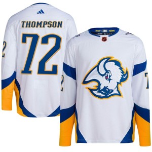 Tage Thompson Youth Adidas Buffalo Sabres Authentic White Reverse Retro 2.0 Jersey
