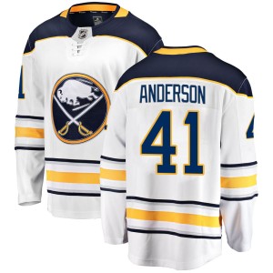 Craig Anderson Youth Fanatics Branded Buffalo Sabres Breakaway White Away Jersey
