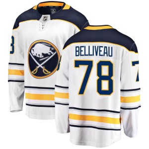 Isaac Belliveau Youth Fanatics Branded Buffalo Sabres Breakaway White Away Jersey