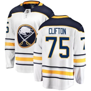 Connor Clifton Youth Fanatics Branded Buffalo Sabres Breakaway White Away Jersey