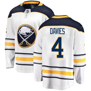 Jeremy Davies Youth Fanatics Branded Buffalo Sabres Breakaway White Away Jersey