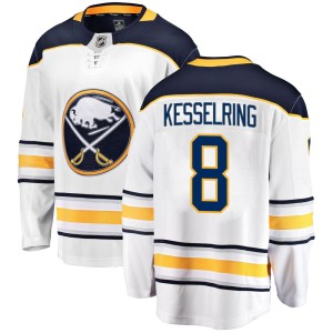 Michael Kesselring Youth Fanatics Branded Buffalo Sabres Breakaway White Away Jersey