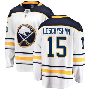 Jake Leschyshyn Youth Fanatics Branded Buffalo Sabres Breakaway White Away Jersey
