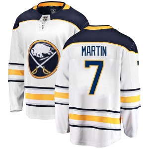 Rick Martin Youth Fanatics Branded Buffalo Sabres Breakaway White Away Jersey