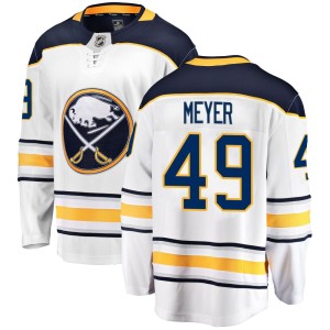 Carson Meyer Youth Fanatics Branded Buffalo Sabres Breakaway White Away Jersey