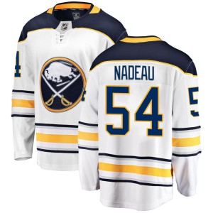 Olivier Nadeau Youth Fanatics Branded Buffalo Sabres Breakaway White Away Jersey