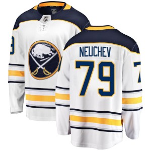Viktor Neuchev Youth Fanatics Branded Buffalo Sabres Breakaway White Away Jersey