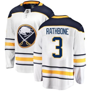 Jack Rathbone Youth Fanatics Branded Buffalo Sabres Breakaway White Away Jersey
