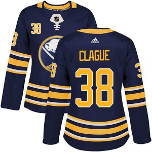 Kale Clague Women's Adidas Buffalo Sabres Authentic Navy Home Jersey