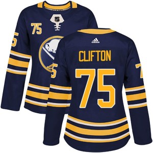 Connor Clifton Women's Adidas Buffalo Sabres Authentic Navy Home Jersey