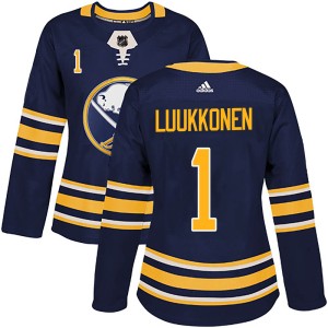 Ukko-Pekka Luukkonen Women's Adidas Buffalo Sabres Authentic Navy Home Jersey