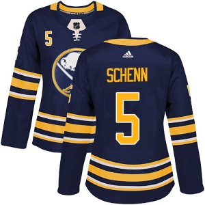 Luke Schenn Women's Adidas Buffalo Sabres Authentic Navy Home Jersey