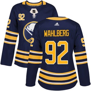 Anton Wahlberg Women's Adidas Buffalo Sabres Authentic Navy Home Jersey