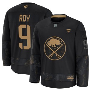 Derek Roy Men's Fanatics Buffalo Sabres Premium Black 2024 Military Appreciation Practice Jersey