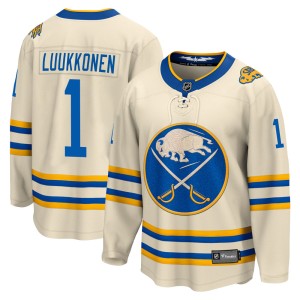 Ukko-Pekka Luukkonen Youth Fanatics Branded Buffalo Sabres Breakaway Cream 2022 Heritage Classic Jersey