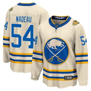 Olivier Nadeau Youth Fanatics Branded Buffalo Sabres Breakaway Cream 2022 Heritage Classic Jersey