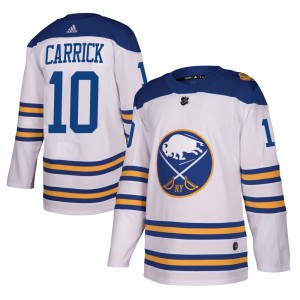 Sam Carrick Youth Adidas Buffalo Sabres Authentic White 2018 Winter Classic Jersey