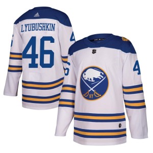 Ilya Lyubushkin Youth Adidas Buffalo Sabres Authentic White 2018 Winter Classic Jersey